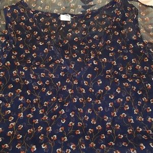Old Navy Floral shear tank